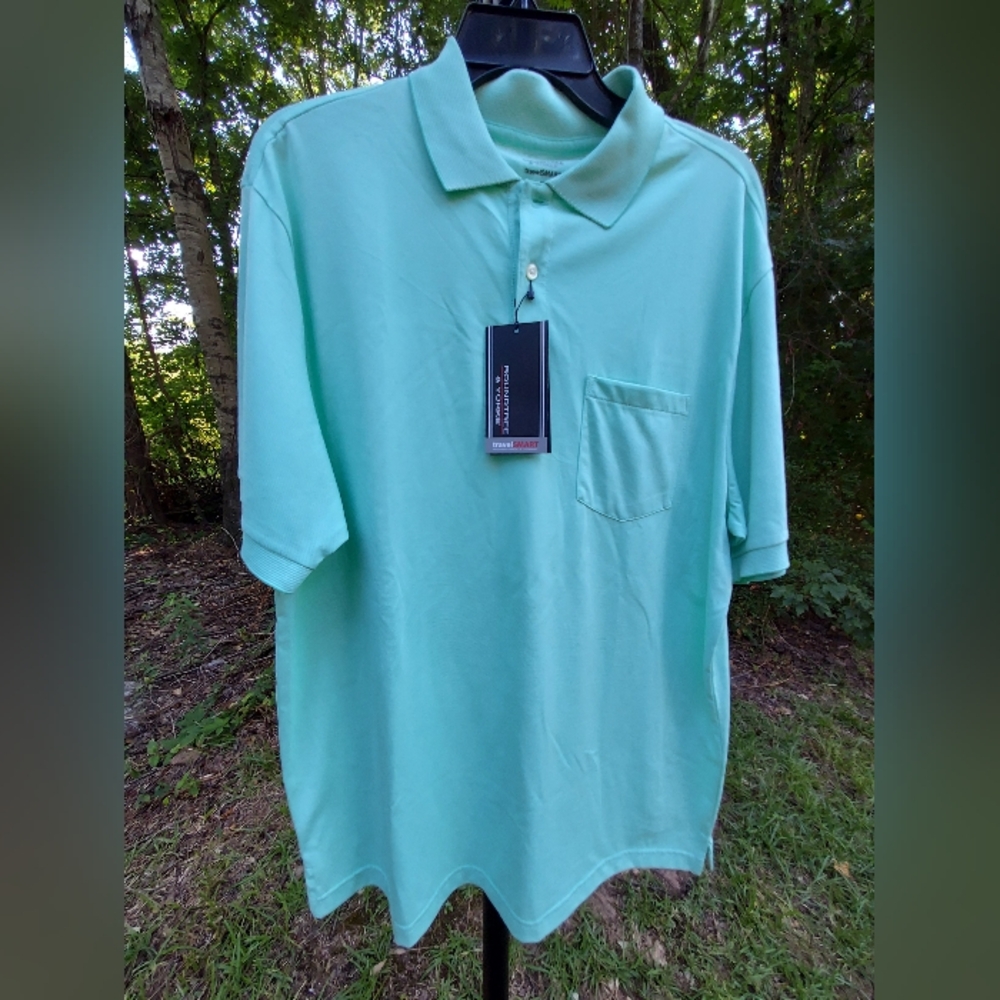 NWT Roundtree and Yorke Travel Smart Polo